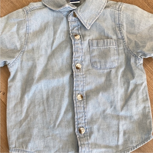 🩵🤎Denim Shirt + Cargo Pant Set - Picture 4 of 5